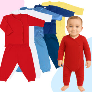 Conjunto Pijama Infantil Algodão 5 Peças