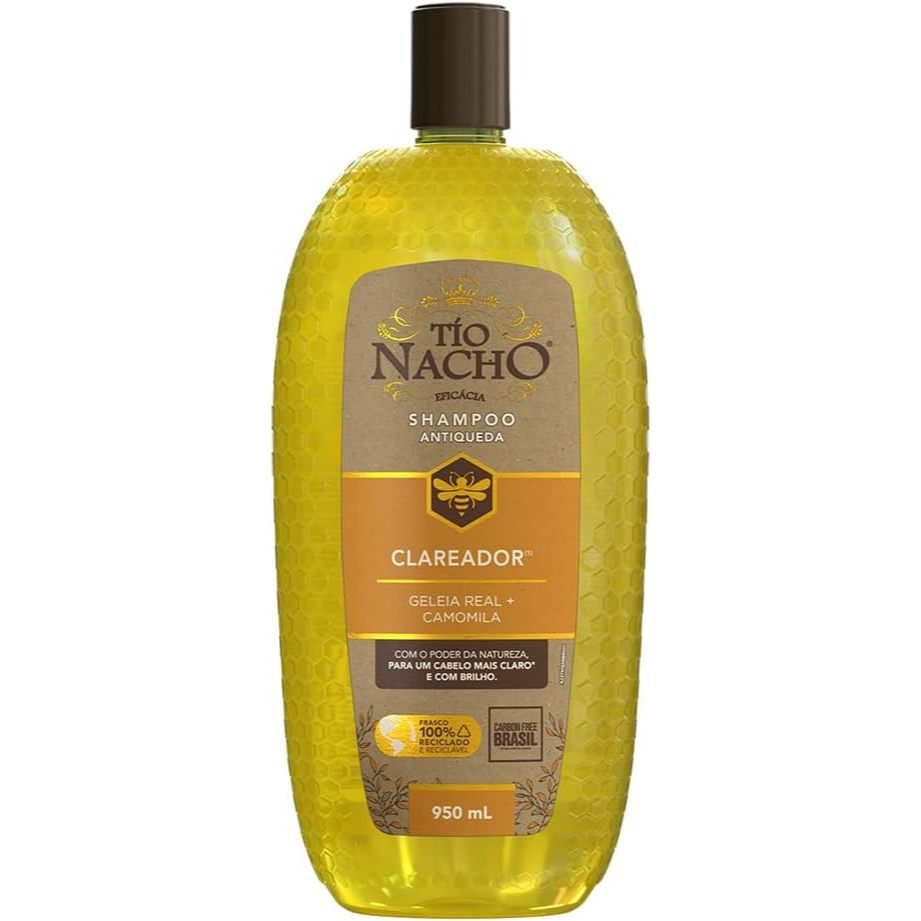 Shampoo Antiqueda Clareador T?o Nacho 950ml 1 Shampoo Antiqueda Tío Nacho Clareador Com 950ml