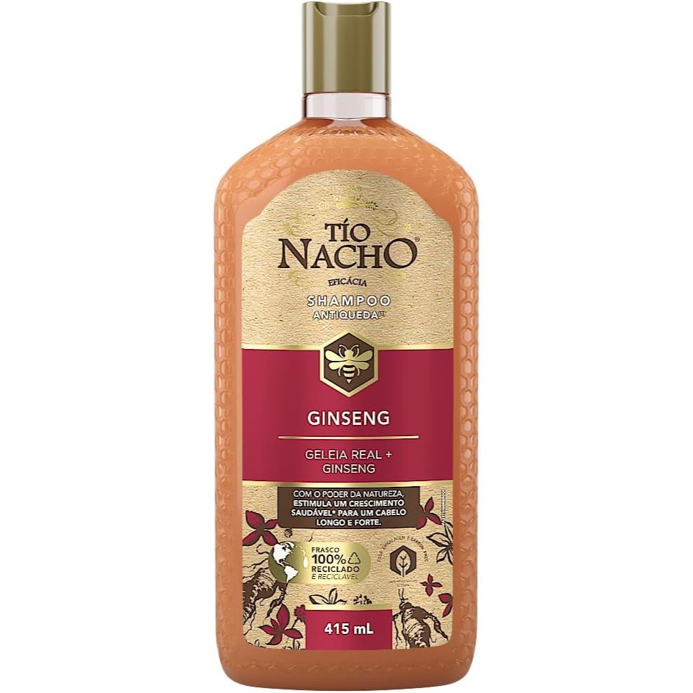 Shampoo Tio Nacho Ginseng Antiqueda 415ml 1 Shampoo Tio Nacho Ginseng Antiqueda Com 415ml
