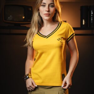Camisa Brasil Retrô Feminina Oficial