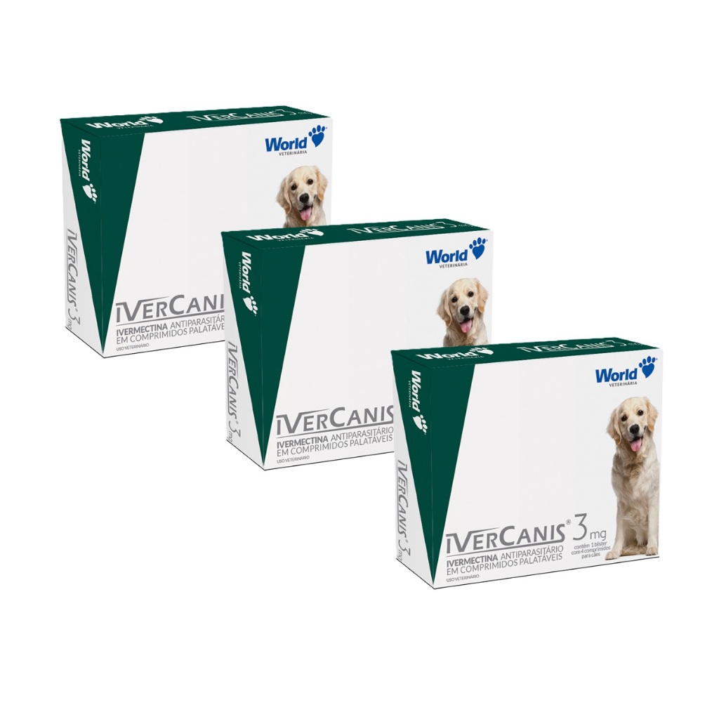 IverCanis 3mg - Antiparasit?rio para C?es 1 IverCanis 3mg - Antiparasitário para Cães