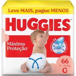 Fralda Infantil Huggies Supreme Care 66 Unidades