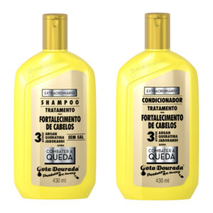 Shampoo e Condicionador Fortalecedor Gota Dourada