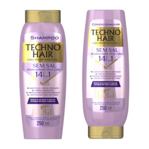 Shampoo Techno Hair Desamarelador + Condicionador 250 ml Gota Dourada