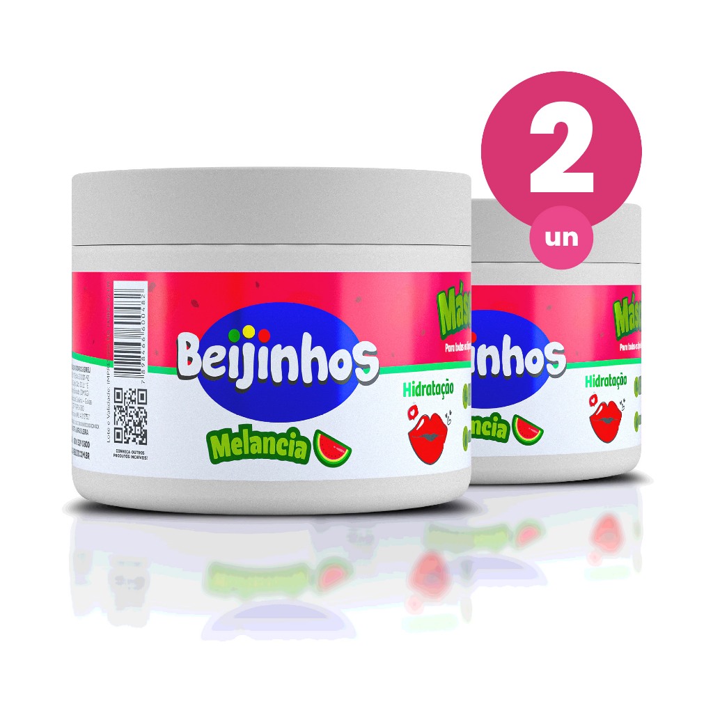 Kit 2 M?scara Melancia Beijinhos 300g Belkit 1 Kit 2 Máscara Capilar Hidratante Beijinhos Melancia 300g Belkit