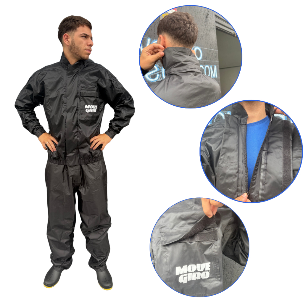 Capa Chuva Motoqueiro Nylon Imperme?vel 1 Capa Chuva Motoqueiro Nylon Impermeável