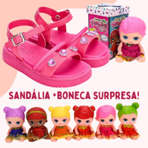 Sandália Infantil Kidy Pink Boneca Surpresa