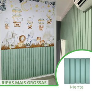 Revestimento Ripado 3D Bold Menta 30x30 - 6m² (66 peças)