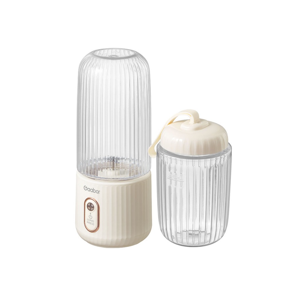 Liquidificador Port?til Gaabor USB Bivolt 1 Gaabor Espremedor de Frutas Portátil USB de Bolso 4 Lâminas Bateria de Grande Capacidade 350ml+280ml FP03T