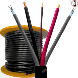 Fio Multicabo Rack Som Profissional 5 Vias 2x24 Awg 15metros