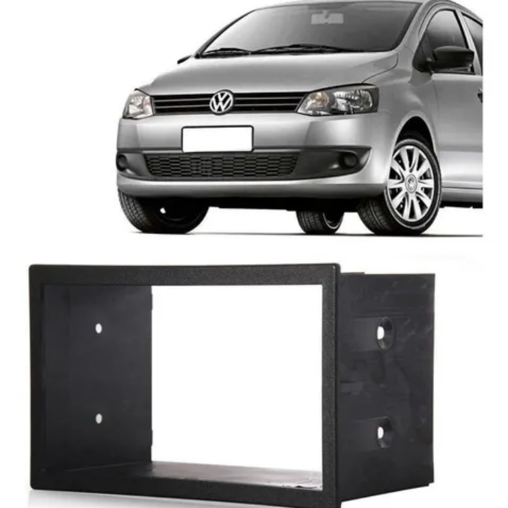 Moldura 6.8" Multim?dia 2 Din Universal 1 Moldura 6.8 Polegadas Universal Para Adaptação (Polo/ Golf/ Fox G2/ Bora/ Passat/ Ecosport E Fiesta)