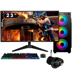 PC Gamer BluePC FIRE Ryzen 7 5700G, 32GB, Radeon VEGA, SSD 512GB, 500W, Monitor 23" - PG2E-1038FI