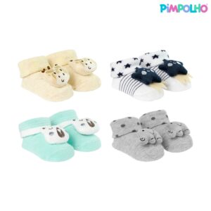 Meias Bichinhos Bebê Recém-Nascido