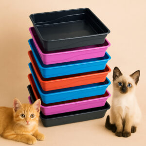 Bandeja Areia Gato - Kit 3 Caixas Plástico