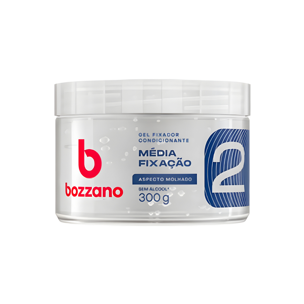 Gel Fixador Bozzano Brilho Molhado 300g 1 Gel Fixador Bozzano Brilho Molhado 300g