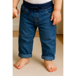 Calça Jeans Bebê Elastano Unissex P, M, G