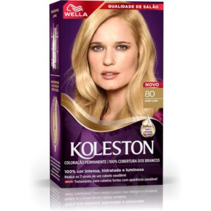 Tintura de Cabelo Koleston Cor 80 Louro Claro
