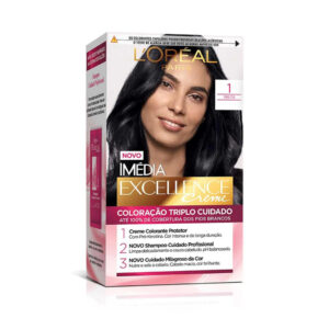 Tinta De Cabelo Imédia Tintura Excellence 1 Preto