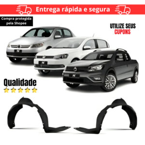 Par/Un Parabarro Dianteiro Gol Voyage Saveiro G5 G6 G7 2009 2010 2011 2012 2013 Á 2018 ASA URUBU MOR
