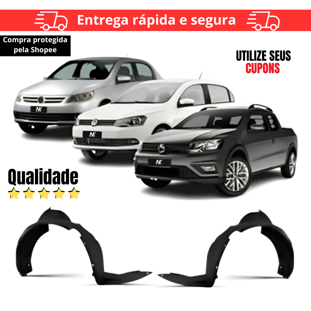 Parabarro Dianteiro Gol Voyage Saveiro G5 G6 G7 1 Par/Un Parabarro Dianteiro Gol Voyage Saveiro G5 G6 G7 2009 2010 2011 2012 2013 Á 2018 ASA URUBU MOR