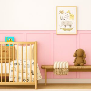 Painel Adesivo Boiserie Infantil 1m² - 10 Unidades