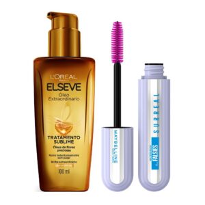 Kit Óleo Extraordinário L'Oréal Paris + Máscara de Cílios Falsies Surreal