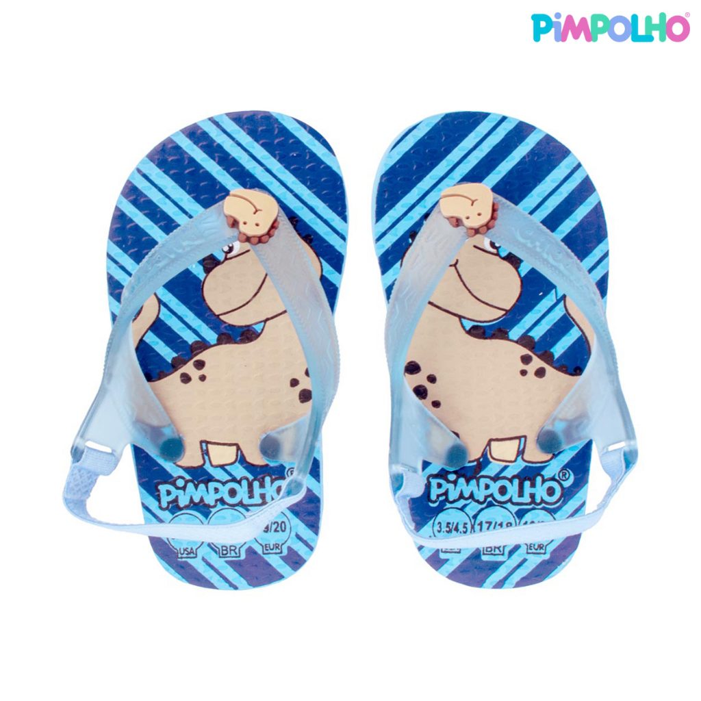Sand?lia Infantil Dinossauro Azul 1 Sandália Infantil Dinossauro Azul