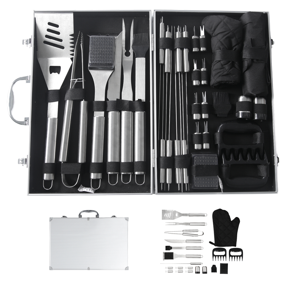 Kit Churrasco 31 Pe?as A?o Inox Grillrelax 1 Kit Churrasco 31 Peças Aço Inox Grillrelax