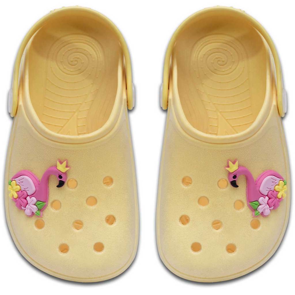 Babucha Infantil Flamingo - P?pidi | Conforto e Estilo 1 Sandalia Babuche Infantil Menina Flamingo Leve E Macio 12.33