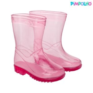Galocha Infantil Rosa Transparente Pimpolho