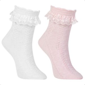 Meias Bebê Infantil Tule Algodão Cano Médio