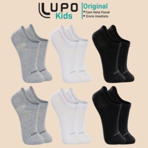 Meias Lupo Kids Algodão Confortáveis