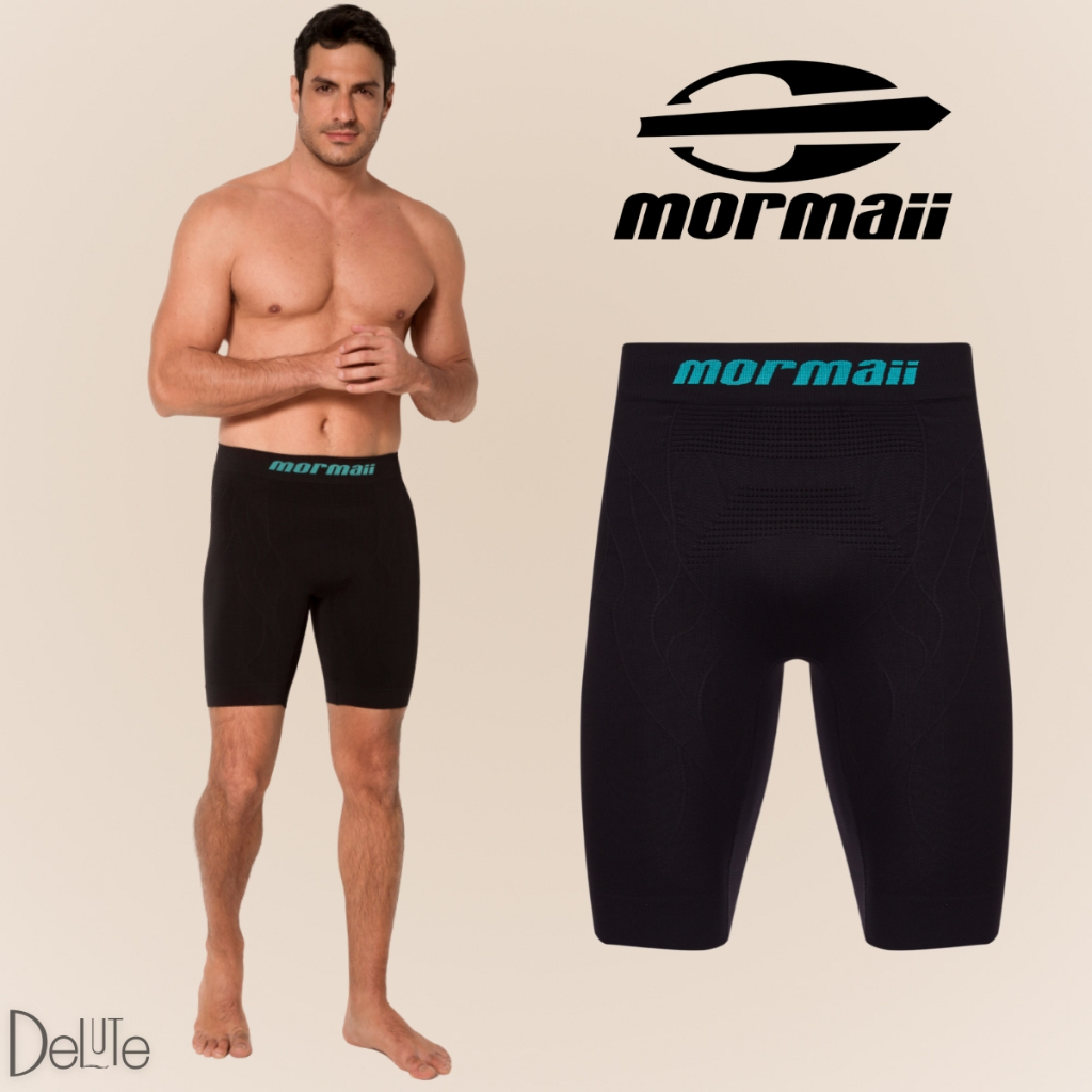 Bermuda T?rmica Mormaii Sem Costura Masculina 1 Bermuda Térmica Adulta Mormaii Sem Costura Masculina Alta Performance Resistente Anti Assaduras