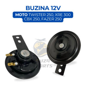 Buzina de Moto 12V Twister Xre 300 Cbx 250 Falcon 400 Cb 300 Cb 250F Fazer 250 Forte e Nítida
