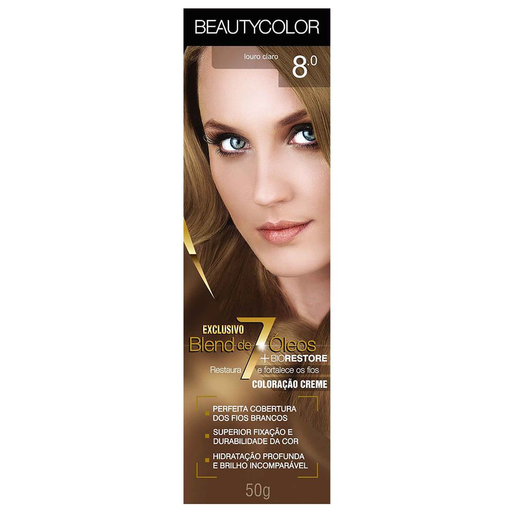 Tinta Beauty Color 8.0 Louro Claro 1 Tinta Beauty Color 8.0 Louro Claro