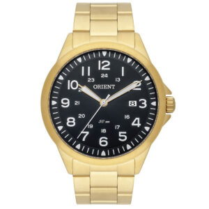 Relógio Orient Masculino Dourado Aço MGSS1199