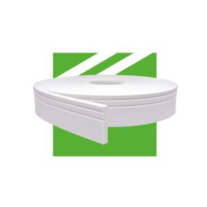 Rodapé EVA Autocolante 7x1cm - 10 Metros Branco