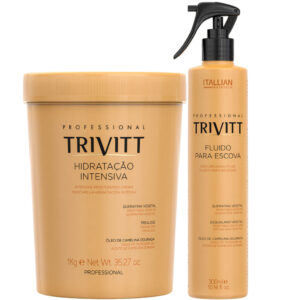 HIDRATAÇÃO INTENSIVA TRIVITT 1KG E FLUIDO DE ESCOVA 300 ML
