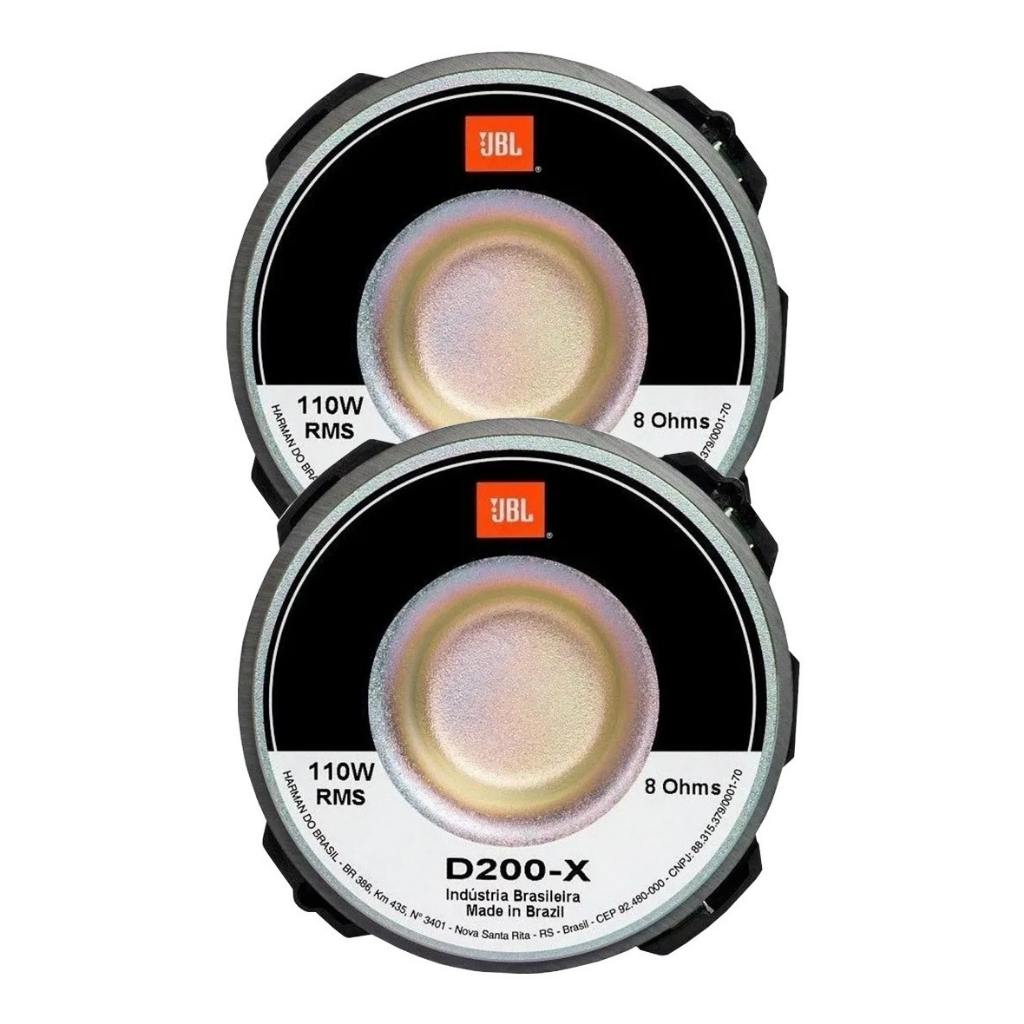 Driver JBL D200x 110W - Som Automotivo Original 1 Par Driver D200x Jbl Original Selenium 110w Som Automotivo