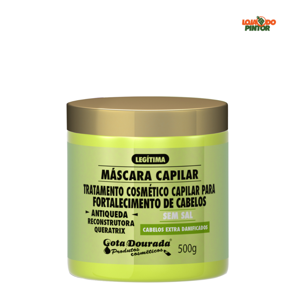 Máscara Antiqueda Reconstrutor 500g - Cabelos Danificados 1 Máscara Antiqueda Reconstrutor 500g - Cabelos Danificados