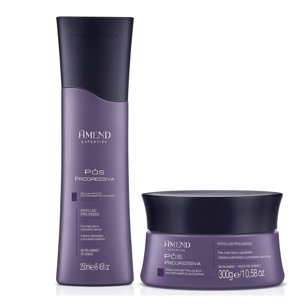 Kit Amend P?s Progressiva Shampoo + M?scara 1 Amend kit Pós Progressiva Shampoo 250ml + Mascara 250ml