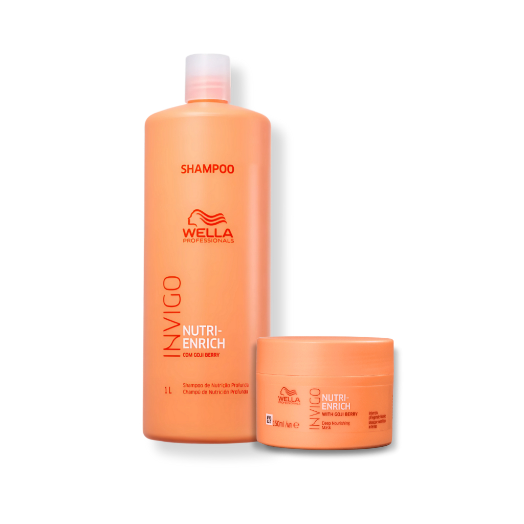 Kit Wella Enrich Shampoo e M?scara 1L + 150g 1 Kit Wella - Shampoo 1L e Máscara 150g Enrich