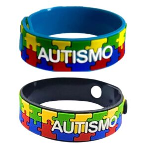 Pulseiras de Identificação Autismo - 2 Unidades
