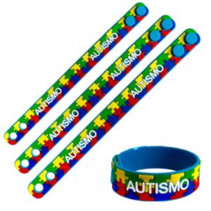 Pulseiras de Identificação Autismo - 3 Unidades