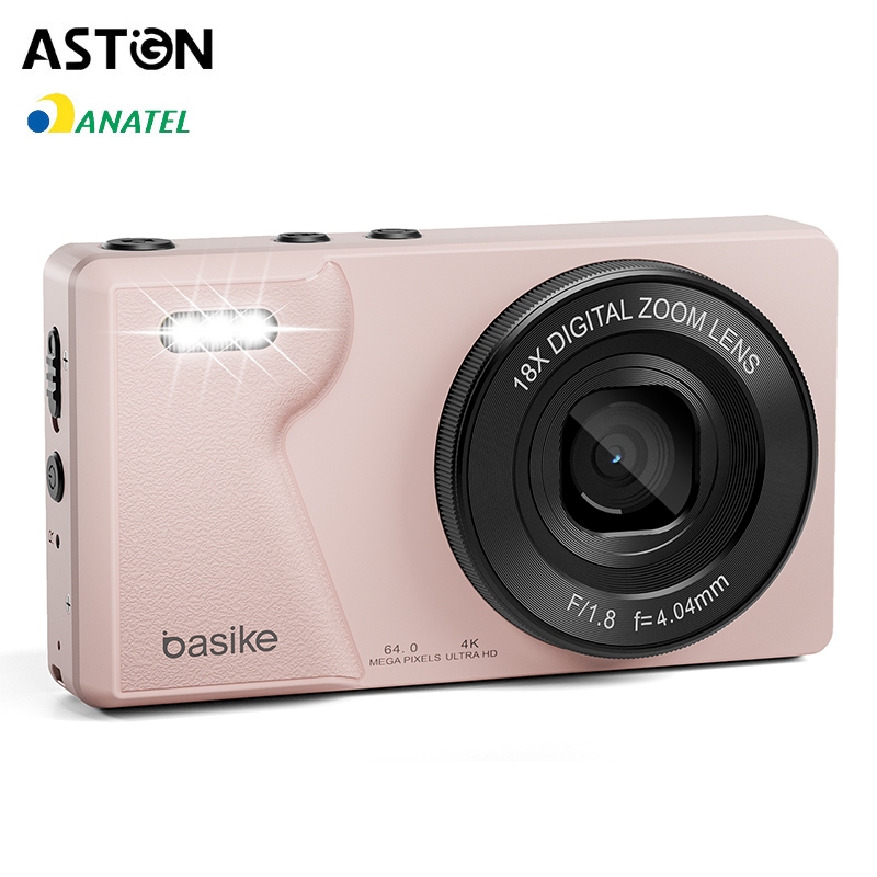 C?mera Digital Astgn X Basike 64MP 4K 1 Astgn X Basike Câmera Digital 64MP,4K,Display ColoridoCamera Frontal e Traseira,Compacta e Portátil