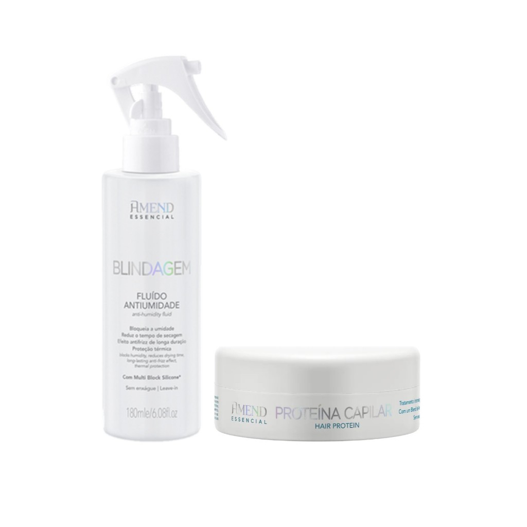 Kit Amend Blindagem Cabelos Fortes e Sem Frizz 1 Kit Amend Blindagem Cabelos Fortes e Sem Frizz