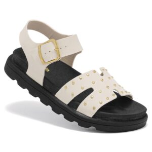 Sandália Birken Infantil Feminina Mãe & Filha Camin Conforto Brilho Spike Promoção Verão Camin