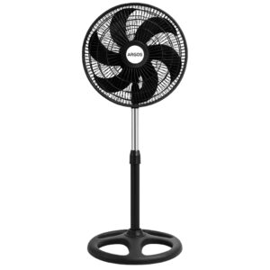 Ventilador de Coluna Pedestal de pé 40cm 30cm com 6 pás oscilante Ajuste de Altura TURBO Argos