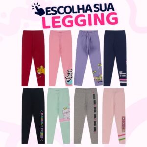 Calça Legging Infantil Estampada Algodão