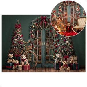 Fundo Fotográfico Natal Cenário Decoração Natalina Painel para Fotos Em Tecido Sublimado